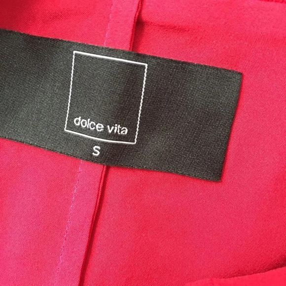 DOLCE VITA Windsor Red Organza Lace Sweetheart Mini Dress - Picture 7 of 7